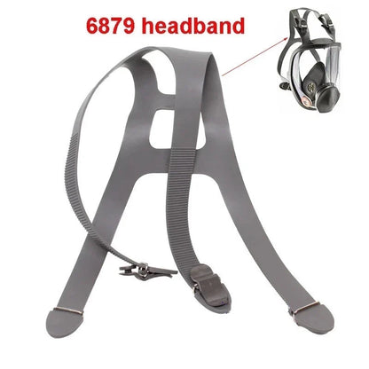 6897 Replacement Headband Strap for 3M 6700/6800/6900 Respirator – Durable Rubber, Four-Point Fix