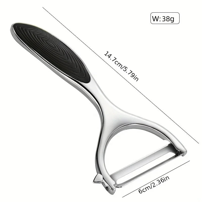 Stainless Steel Vegetable Peeler — Multi-Function Potato & Carrot Grater for Fruit and Kitchen Use, Cooking Tool