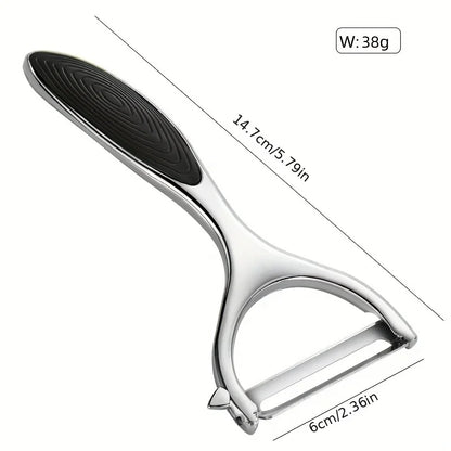 Stainless Steel Vegetable Peeler — Multi-Function Potato & Carrot Grater for Fruit and Kitchen Use, Cooking Tool