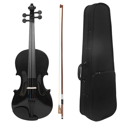 IRIN V-10 Acoustic Violin - Solid Wood Beginner Fiddle with Case, Bow & Accessories for Student Musicians