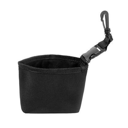 Portable Golf Cleaning Bag with Detachable Clip – Waterproof Liner, Cleans Club Grooves, Dry Exterior