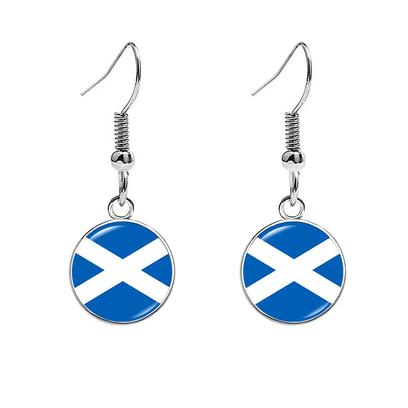 France National Flag Earrings - Multicolor Country Flag Jewelry for Women, Travel Pride & Celebration Gifts