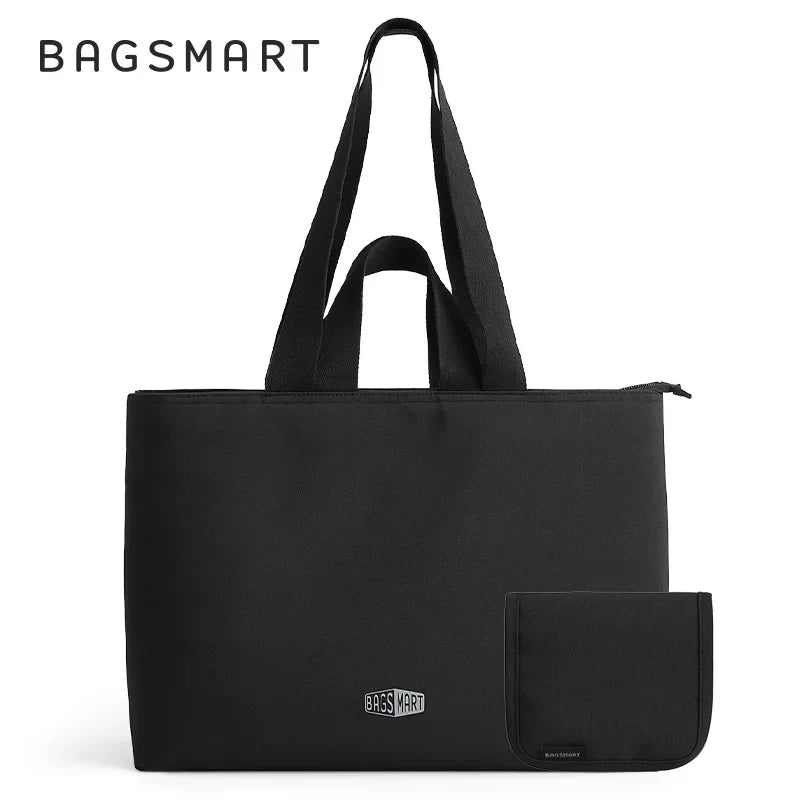 BAGSMART Large Capacity Tote Bag - Multi-Pocket Mummy Bag with Versatile Shoulder & Messenger Carry Design for Women