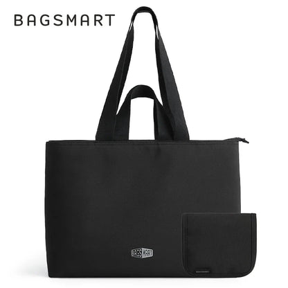 BAGSMART Large Capacity Tote Bag - Multi-Pocket Mummy Bag with Versatile Shoulder & Messenger Carry Design for Women