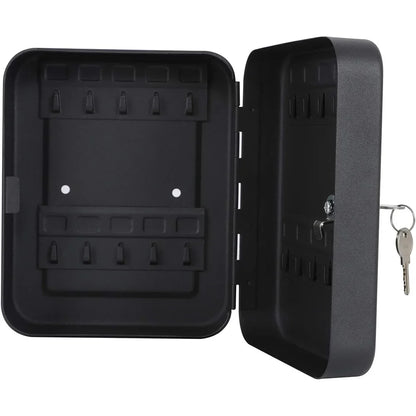 Combination Key Cabinet – Wall-Mounted 20 Key Organizer with Key/Code Lock for Secure Key Storage