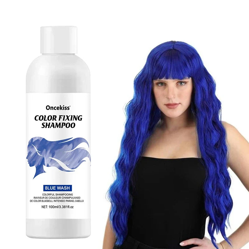Semi-Permanent Hair Color Dye Shampoo - Instant Color Protecting & Shine Enhancing Hair Care