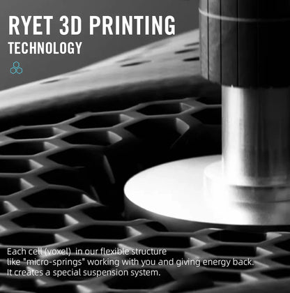RYET 3D Printed Carbon Bike Saddle — 140/142mm Super Light EVA Road & MTB Racing Seat Cushion