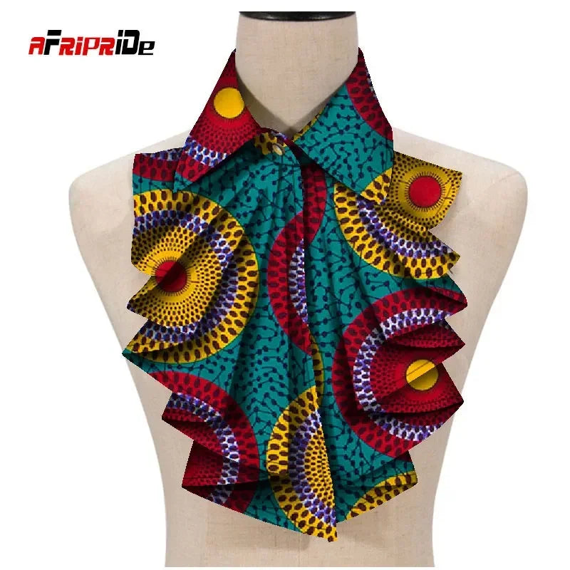 African Print Ankara Triangle Tie for Women - Stylish Wax Fabric Cravat WYA027