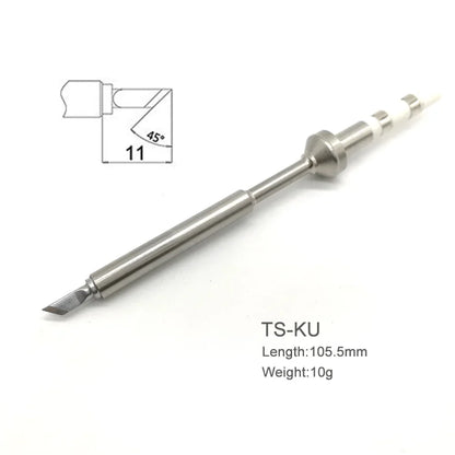 TS100/TS101 Soldering Iron Tips - Pine64 Pinecil Replacement Tips TS Series BC2 C4 Compatible Models