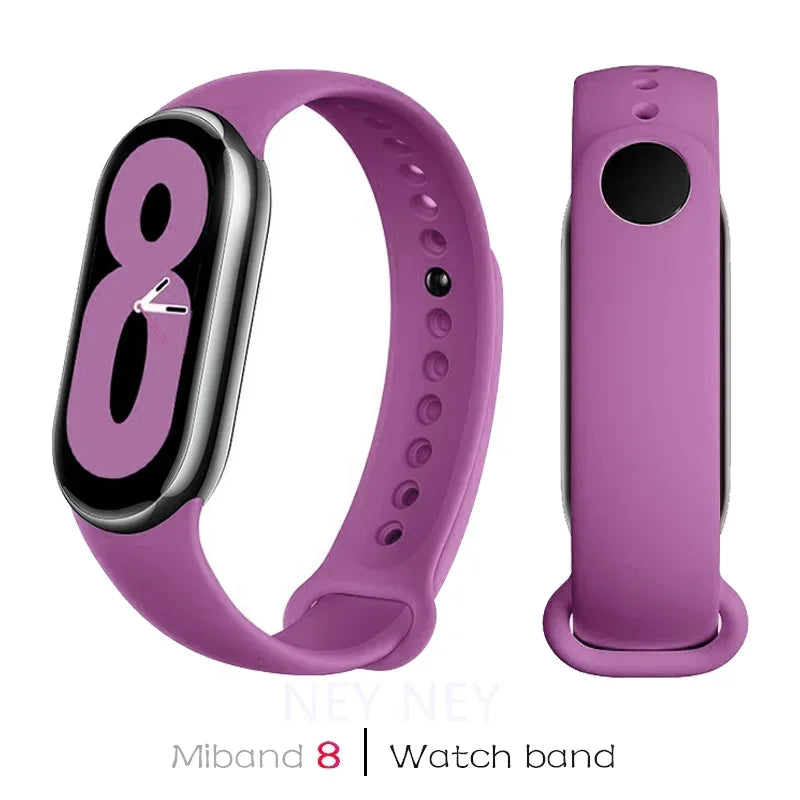 Waterproof Silicone Sport Strap for Xiaomi Mi Band 8/9 NFC – Replacement Smartwatch Bracelet