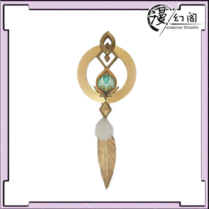 Scaramouche Wanderer Cosplay Accessories - 3D Printed Kunikuzushi Bamboo Hat Prop for Halloween & Comics