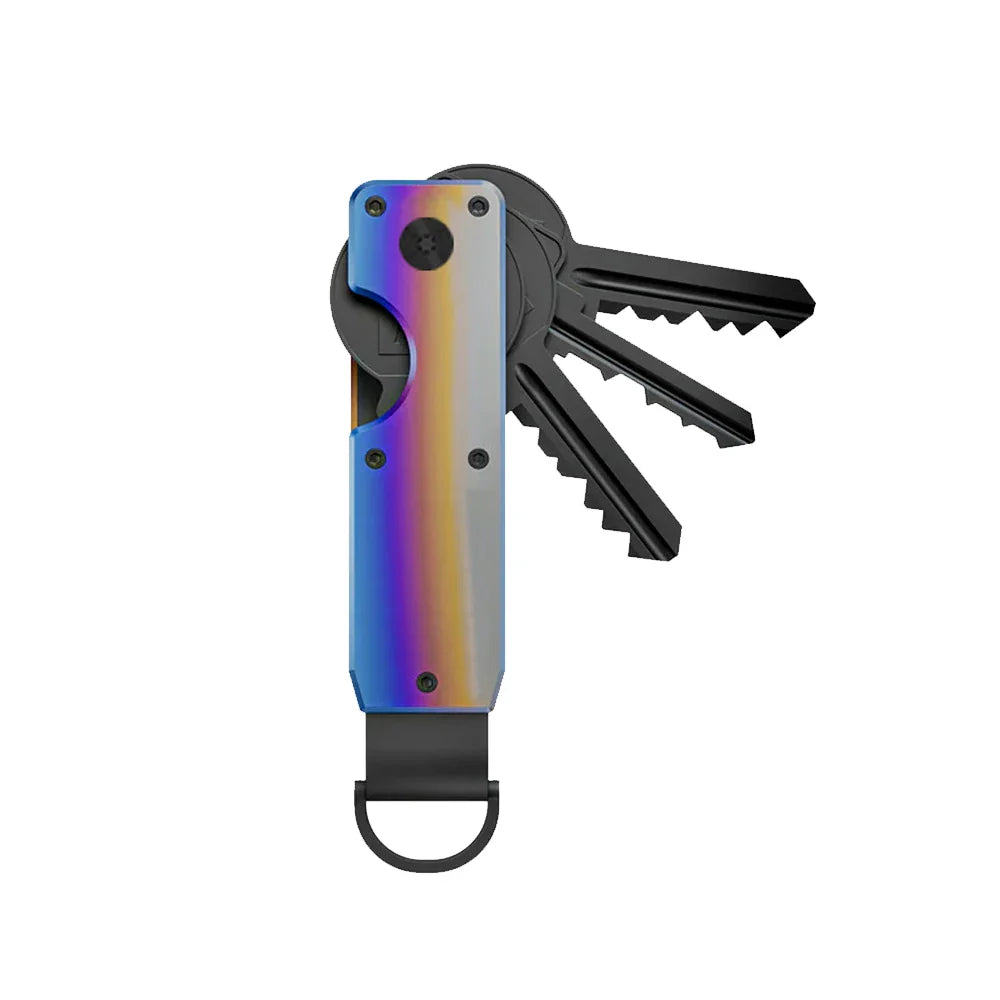 Compact Key Organizer – Minimalist Metal Key Holder for 2-6 Keys, Secure Keychain Case