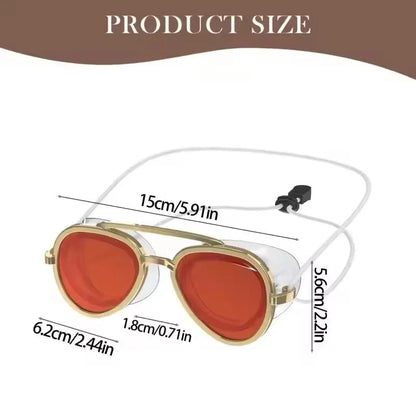 Adjustable Silicone Sun Protection Glasses - Outdoor Travel & Surfing Eyewear for Men and Women