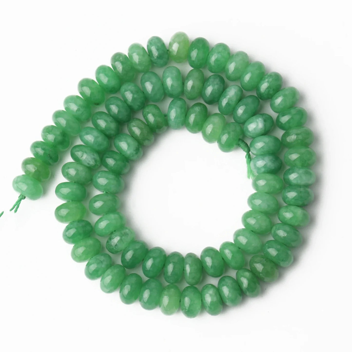 Natural Stone Rondelle Beads - 5x8mm Tourmaline, Citrine & Quartz Loose Beads for DIY Bracelets
