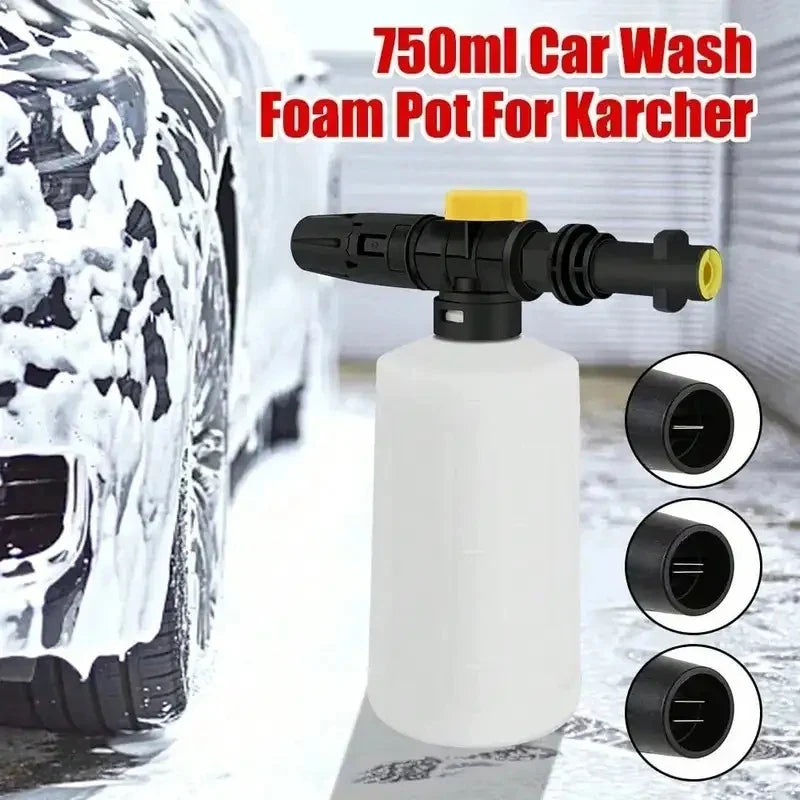 700ML Snow Foam Cannon Lance - Adjustable Pressure Washer Foam Gun for Karcher K2-K7