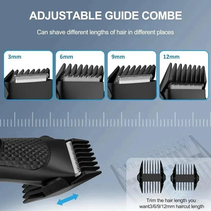 Men’s Electric Groin & Body Hair Trimmer – Rechargeable Clipper for Pubic and Intimate Areas Grooming