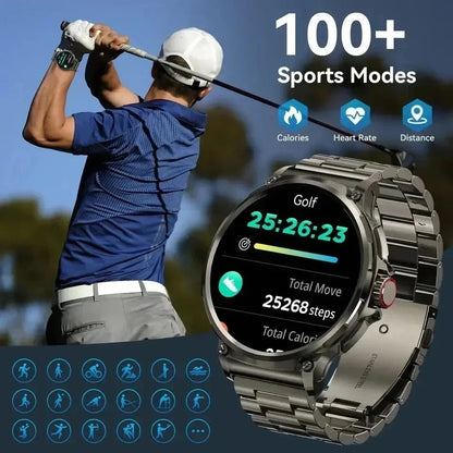1.85" Ultra HD Smartwatch — GPS Tracking, Bluetooth Call, 710mAh Battery Sports Fitness Watch for Huawei & Xiaomi