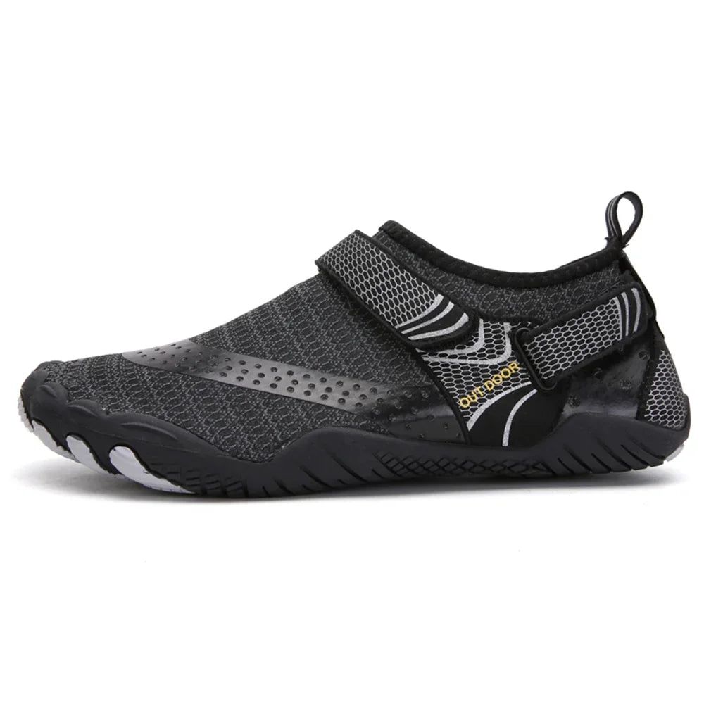 Men & Women Five-Finger Water Shoes – Quick-Dry Non-Slip Barefoot Aqua Sneakers for Swimming & Outdoor