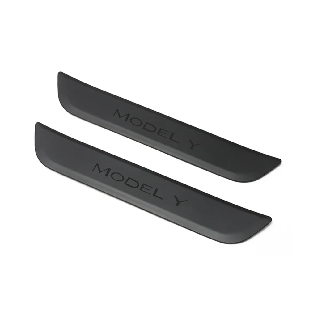 Rear Door Sill Cover for Tesla Model Y (2022–2024) – Anti-Dirty Kick Guards, Trim Protector Film & Welcome Pedal Pads