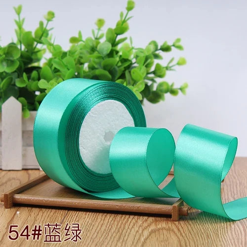Silk Satin Ribbon Roll - 22M Craft Ribbon for DIY Bows Gift Wrapping Wedding Party Decorations in 6mm to 50mm Sizes