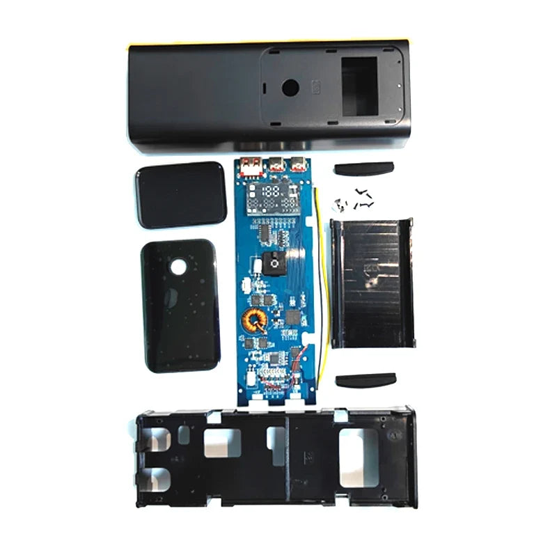 DIY 100W Battery Charger Case - 21700 Battery Power Bank Box with PD Fast Charging for MacBook & Devices
