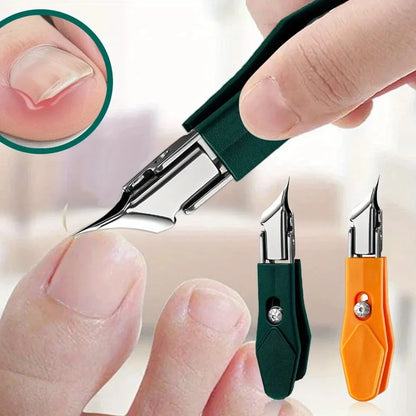 25° Slant Edge Nail Clipper - Stainless Steel Professional Ingrown Toenail Trimmer with Wide Opening Eagle Beak Design