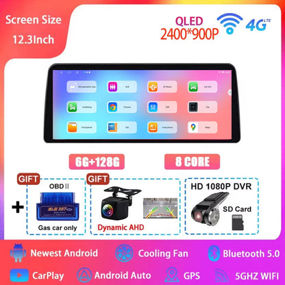 Android 15 Car Radio for Honda Civic FE/FL 2021-2023 - 12.3 Inch Multimedia Touch Screen GPS Navigation Player