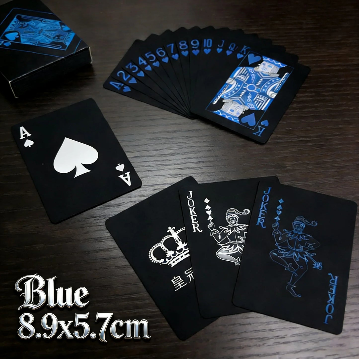 Waterproof PVC Playing Cards Deck - Classic Poker Game Cards for Kids & Adults with Premium Design