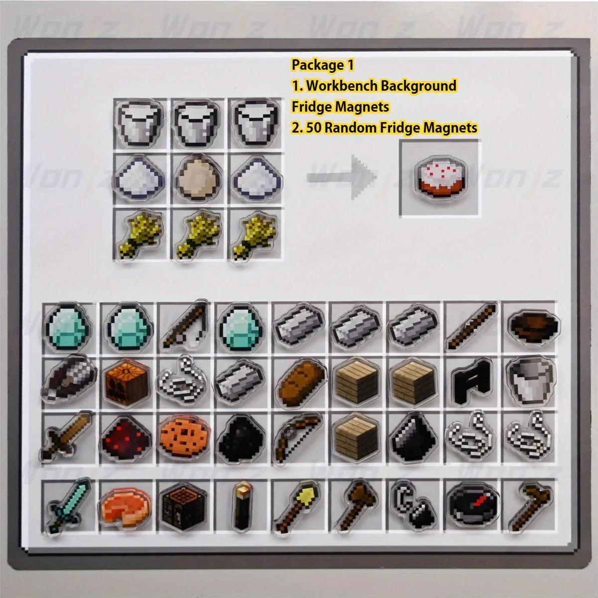 Premium Pixel-Style Fridge Magnets – High-Definition Gamer Magnets for DIY Projects and Home Decor
