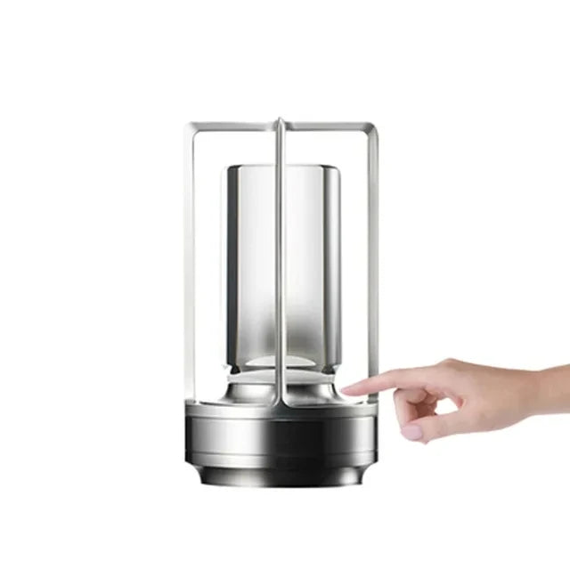 Wireless LED Table Lamp – Rechargeable Touch Sensor Night Light for Restaurant, Hotel & Bedroom Decor