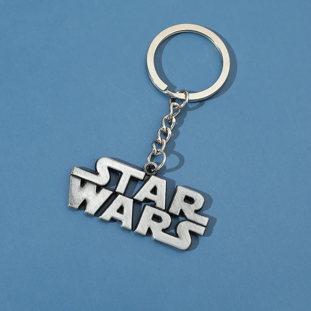 Star Wars Logo Keychain - Metal Bag Keyring for Men
