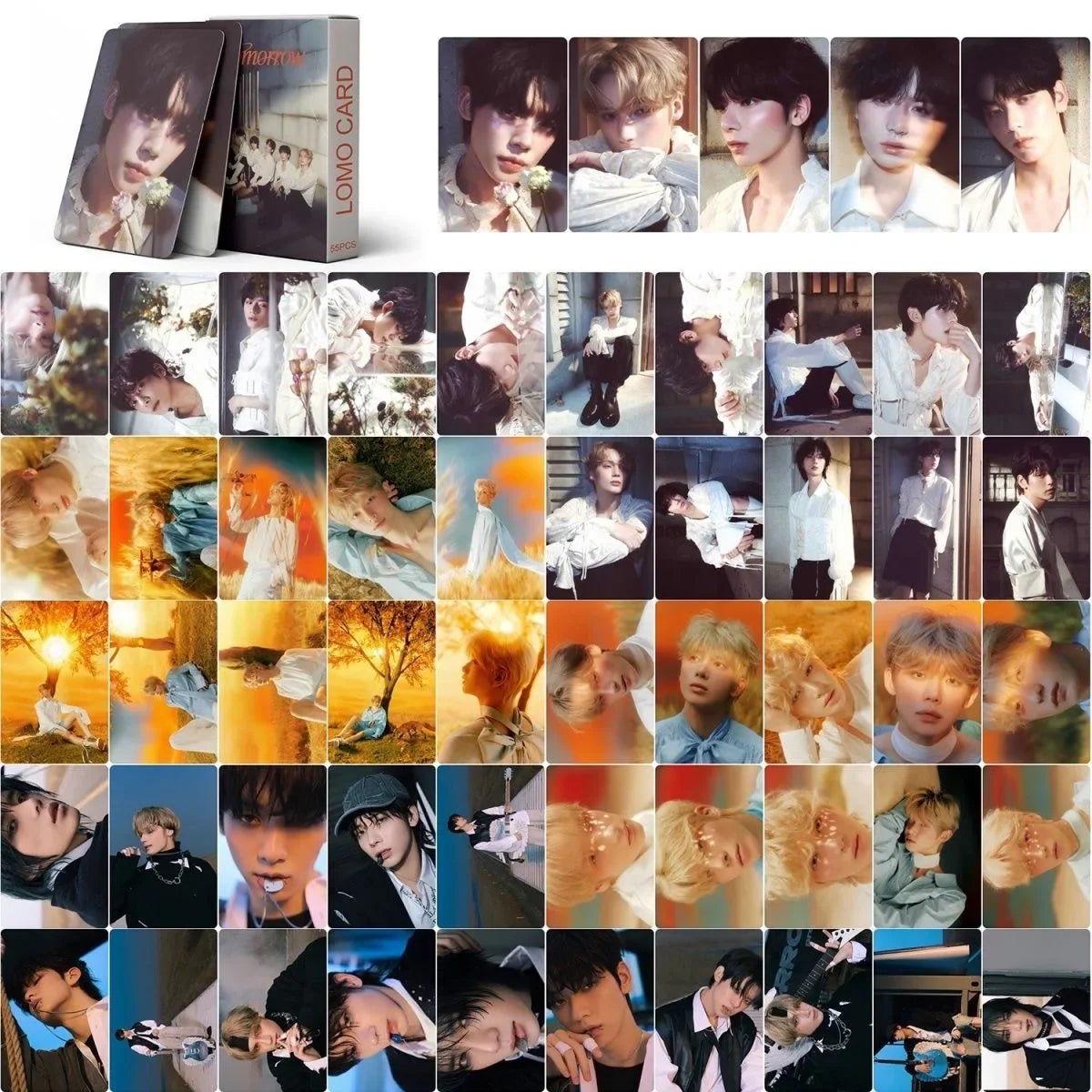 Kpop 7TH YEAR Album LOMO Photo Card Set - 55PCS Boy Group Member Fan Collection Cards Gift
