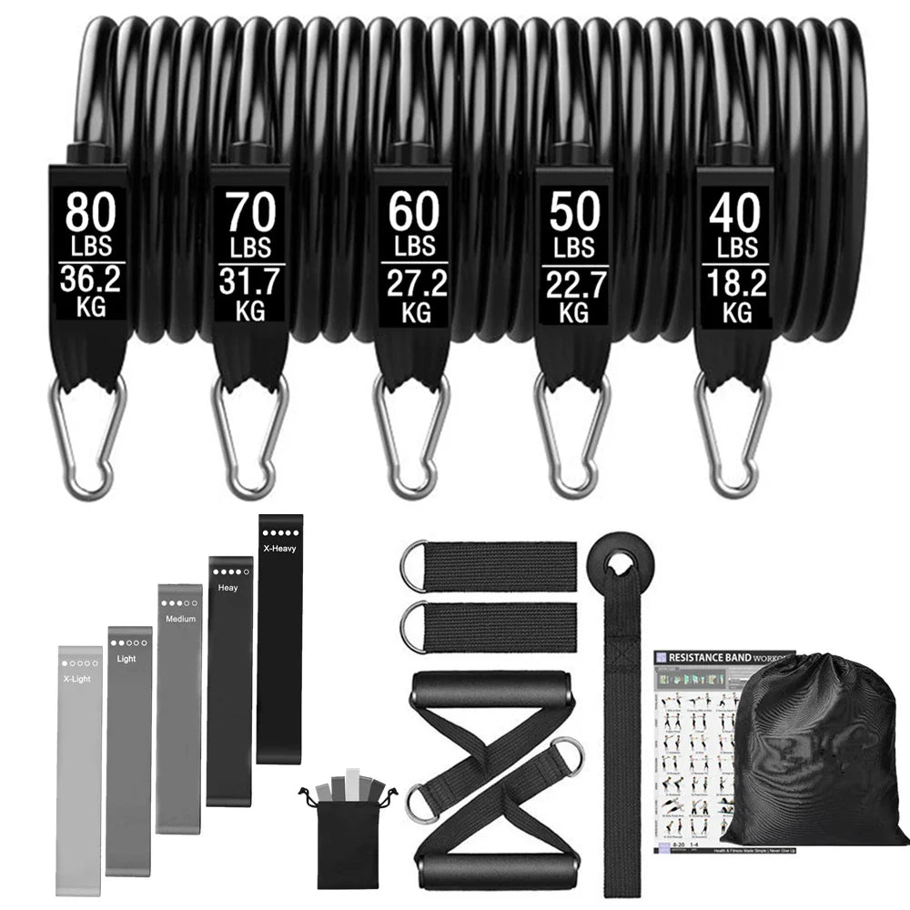 300lb Booty Resistance Band Set – Elastic Workout Harness for Home, Gym, Training & Dumbbell Exercises
