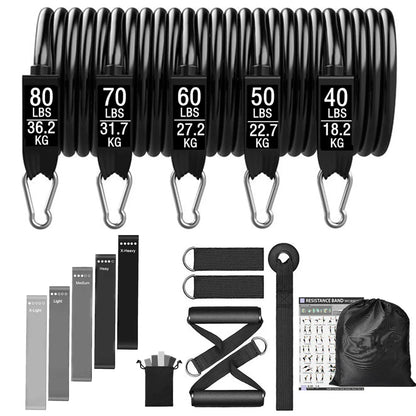 300lb Booty Resistance Band Set – Elastic Workout Harness for Home, Gym, Training & Dumbbell Exercises