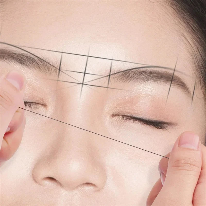 6PCS Microblading Pre-Ink Mapping String – Semi-Permanent Eyebrow Positioning & PMU Measurement Tool