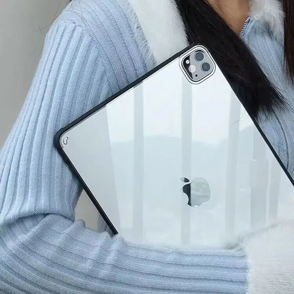 Silicone Transparent Case for iPad Pro 11", Air 4/5 (10.9"), Mini 4/5/6 & iPad 7/8/9/10th Gen (9.7"–10.5") Cover Funda