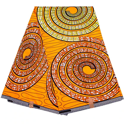 African Real Wax Ankara Fabric - Nigerian Print 100% Polyester Fabric for Women
