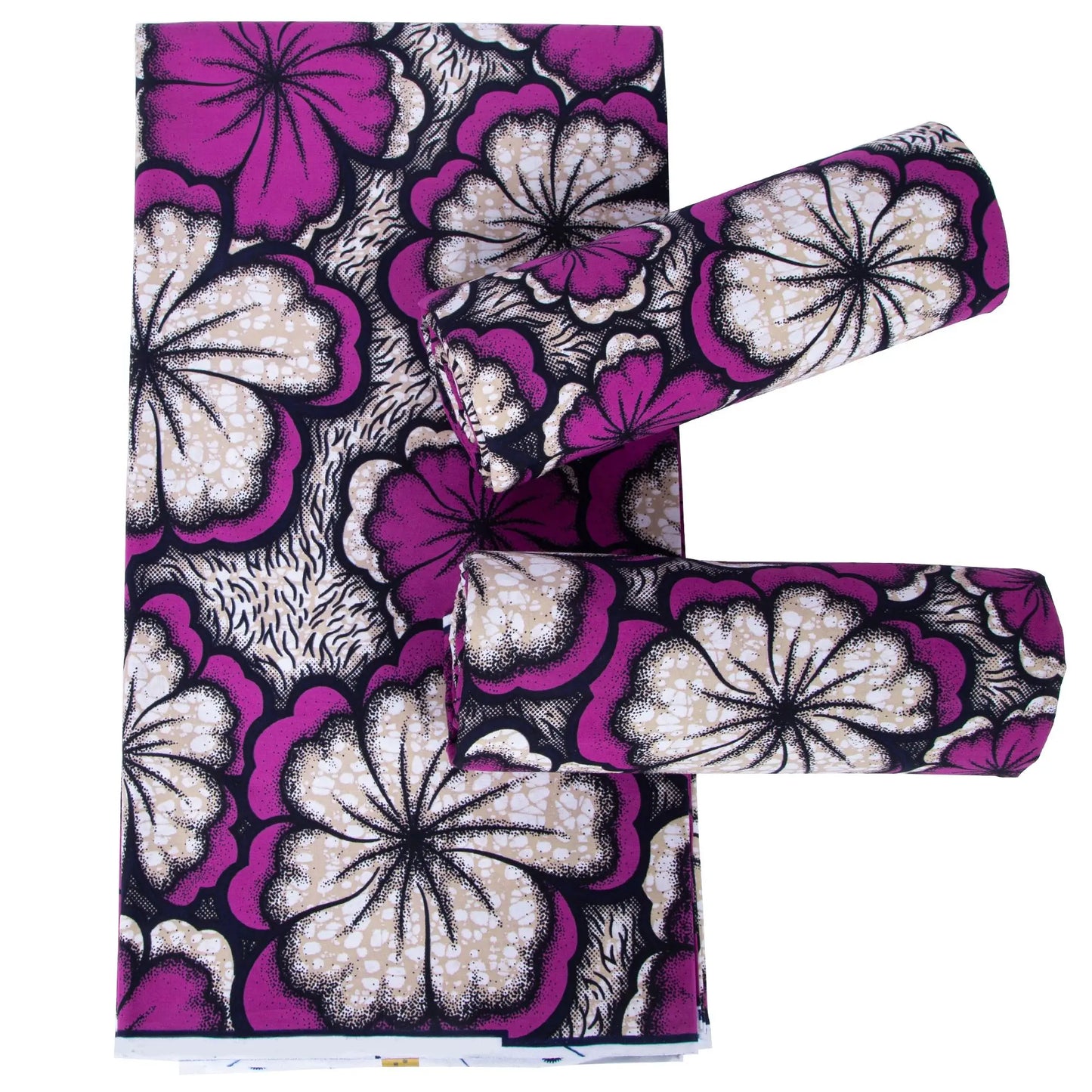 Original African Wax Print Fabric - 100% Cotton Colorful Dutch Ankara Pagne