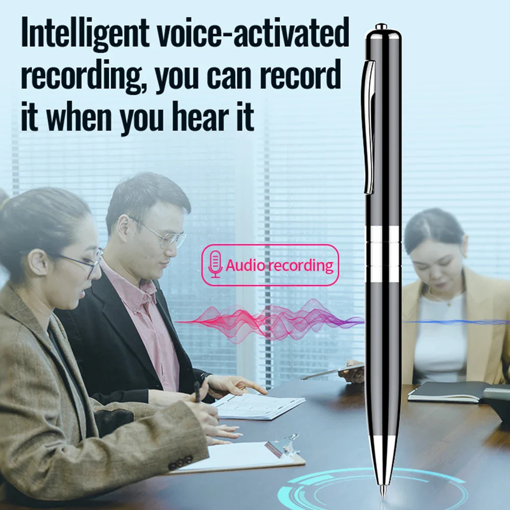 Digital Voice Recorder — 64GB/128GB Portable Professional Sound Dictaphone, Voice-Activated Audio Recording Pen & MP3 Player