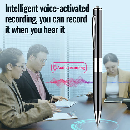 Digital Voice Recorder — 64GB/128GB Portable Professional Sound Dictaphone, Voice-Activated Audio Recording Pen & MP3 Player