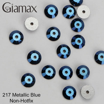 Giamax Purple Velvet Topaz Crystal Rhinestones - Flatback AB Sewing Stones for Garments, Clothes & Bags
