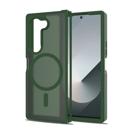 Z Fold7 Luxury Wireless Charging Case - Candy Color Translucent Magnetic Shockproof Cover for Samsung Galaxy Z Fold 7 & Fold 6