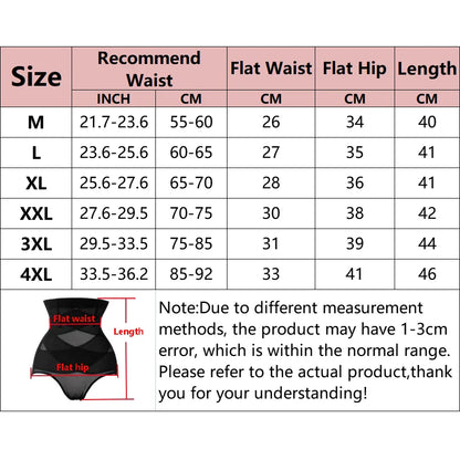 Sexy High-Waist Cross Body Shaper Panties – Women’s Tummy Control Slimming Shapewear Underwear