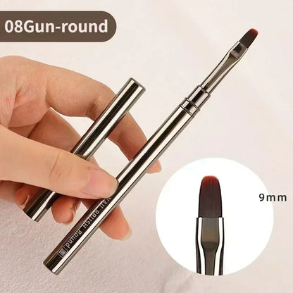 Nail Art Liner Brushes for Striping & Drawing – 6 to 25mm Design Pens, Professional Manicure Tools
