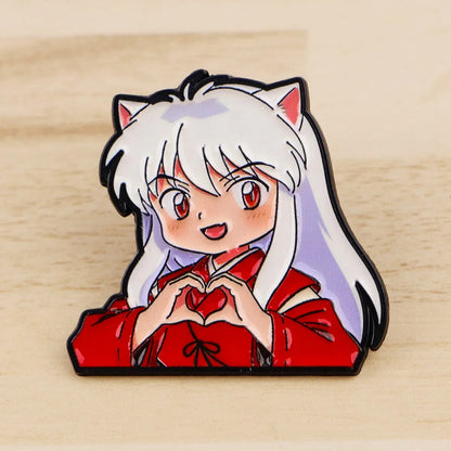 5PCS Cute Enamel Cartoon Pins - Fashion Brooch Lapel Badges for Coats, Clothing & Gift for Fans