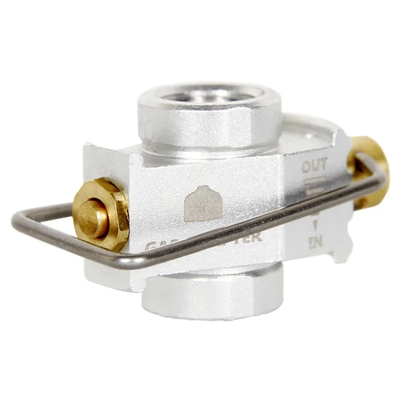 Camping Stove Gas Refill Adapter - MAPP Isobutane Butane Canister Filling Connector