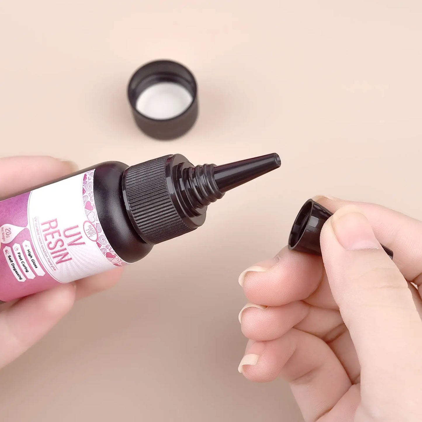 UV Epoxy Resin Glue - High Transparency Fast Drying Hard Resin Adhesive for DIY Jewelry Making & Craft Decor 20g/50g/100g