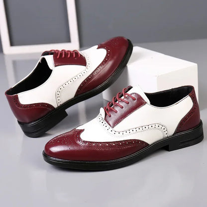 Men’s Classic Pointed Toe Dress Shoes - Lace-Up Business, Casual & Wedding Formal Shoes Plus Size