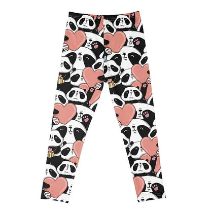 Kids Girls Cartoon Print Leggings – Soft Milk Silk Casual Stretch Sports Pants for Baby Girls Comfortable Trousers 4–12Y