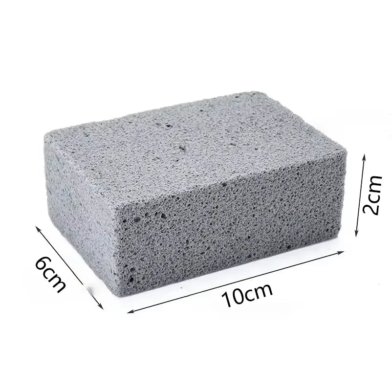 BBQ Grill Cleaning Pumice Brick Brush – Heavy Duty Barbecue Rack Scrubber for Outdoor Kitchen Grill Grease & Residue Removal